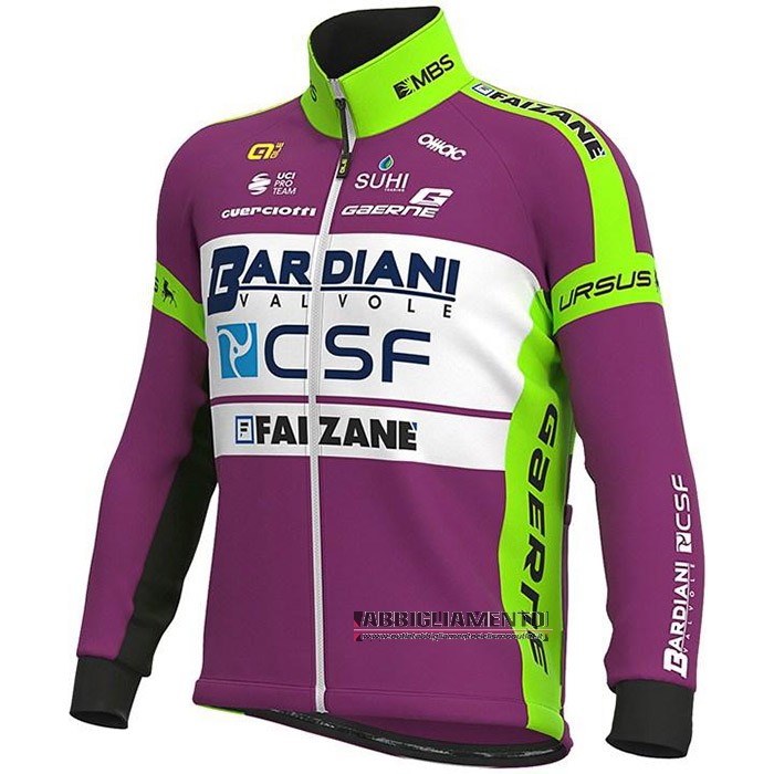 Abbigliamento Bardiani Csf 2020 Manica Lunga e Calzamaglia Con Bretelle Viola Verde - Clicca l'immagine per chiudere